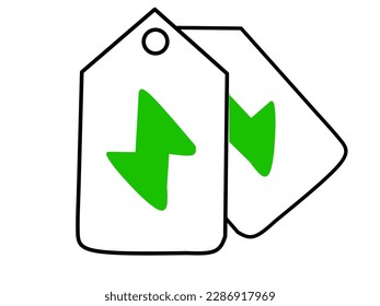 Flash Sale icon isolated on white background element. Icon Flat Style Vector illustration.