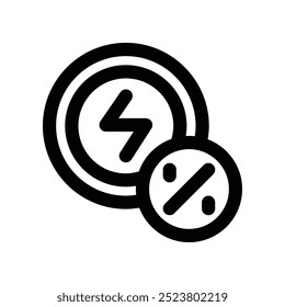 ícone de venda flash. ícone de linha de vetor para o seu site, celular, apresentação e design de logotipo.
