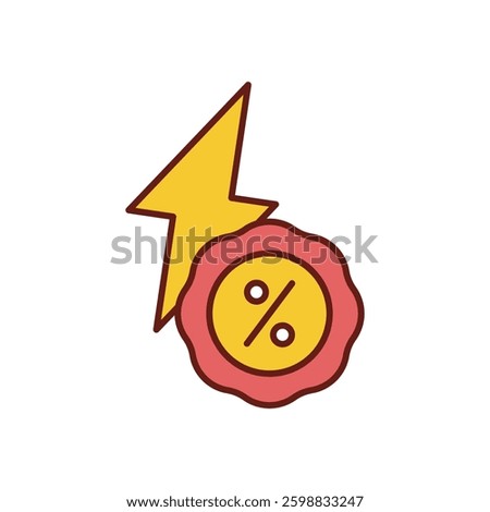 Flash Sale icon vector stock illustration