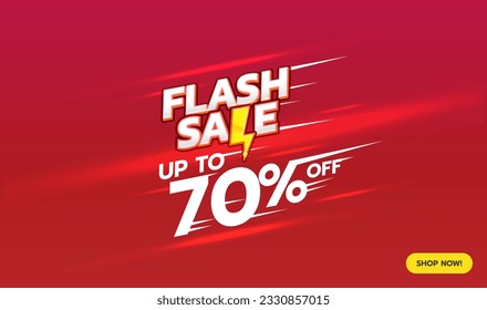 Flash sale Illustration design concept,  poster, banner vector sale discount price, Ads for website, Social media, Shopping online. Backdrop, Rollup artwork.