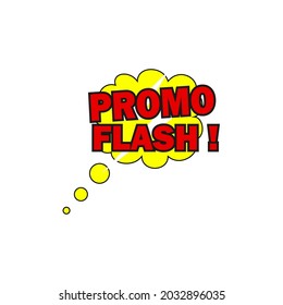 flash sale label promo vector image