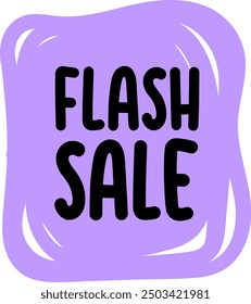 Flash Sale Label Vector Illustration