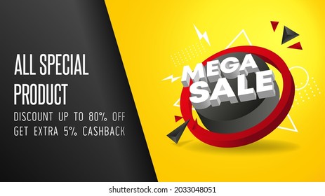 Flash sale limited time vector background