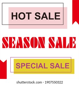Flash sale list banner, simple and attractive design sale banner for promotion