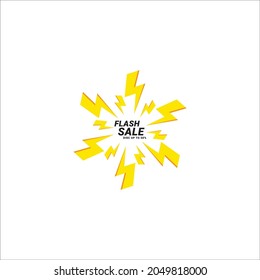 flash sale logo icon vector template.