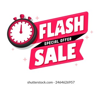 Ilustración vectorial de logotipo de venta Flash