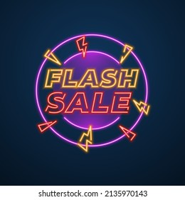 flash sale neon sign style