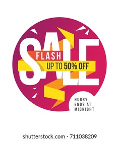 Flash Sale Poster Design Template