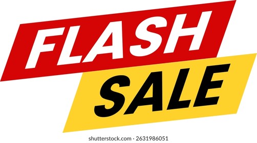 flash sale promotion banner illustration