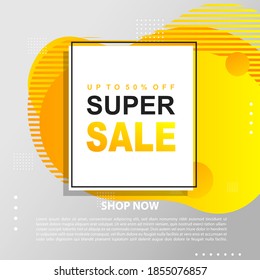 Flash Sale Promotion Banner template Design special offer promotion discount banner, fluid, liquid gradient vector
