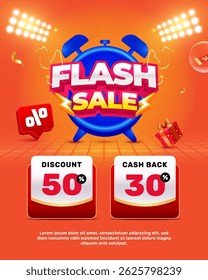 Flash sale promotion banner template