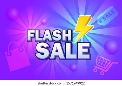 Flash Sale Promotion Label vector eps10