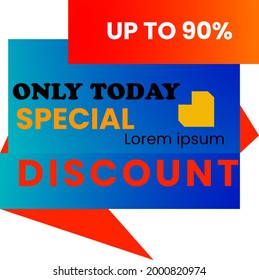 Flash sale promotion vector design.