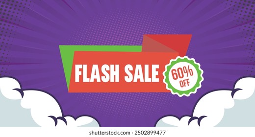 Flash Sale promotional labels templates set. Special offer with thunder sign and hand lettering for business, discount shopping, sale promotion and advertising, Flash sale new arrival shop now promote