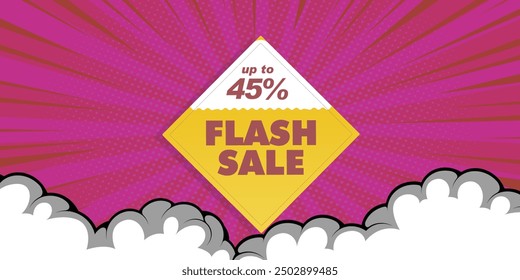 Flash Sale promotional labels templates set. Special offer with thunder sign and hand lettering for business, discount shopping, sale promotion and advertising, Flash sale new arrival shop now promote