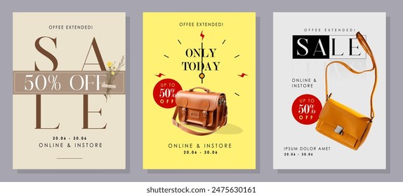 Flash Sale promotional templates set. Sale banner template. Promotion banner for website, flyer and poster, discount shopping, sale promotion, and advertising.
