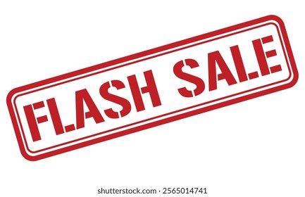 FLASH SALE red stamp text vector