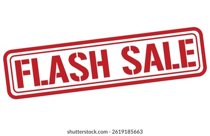 FLASH SALE red stamp text vector, rubber stamp
