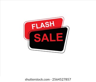 Flash Sale Shopping Poster or button with . design for social media and Special Offer campaign and text on different background