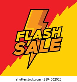 flash sale sign vector design