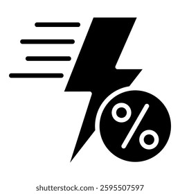 Flash Sale Simple Vector Icon Collection