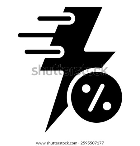 Flash Sale Simple Vector Icon Collection