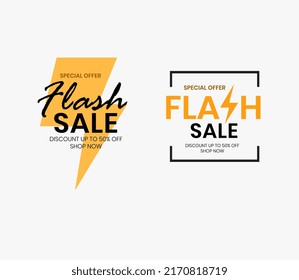 
Flash Sale. Special offer price sign, Clip Art
