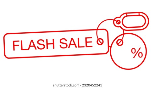 flash sale stickers vector illustration design background