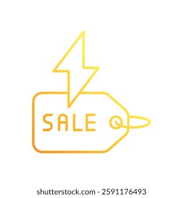 Flash sale symbol vector icon stock illustration
