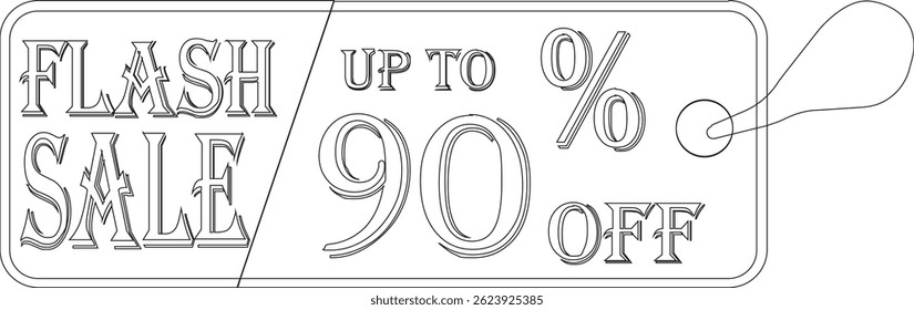 
Flash sale tag line art icon.Shopping Poster or banner icon text on transparent,red black and yellow background.Flash Sale banner template design for social media and website.
