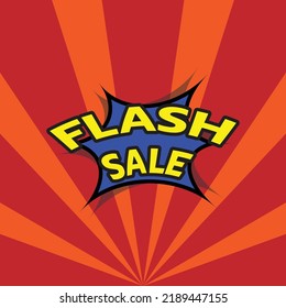 Flash sale template, background or banner to promote, present products
