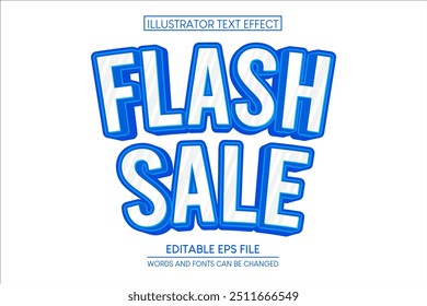 Flash sale Text Effect. editable text effect