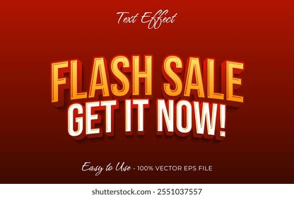 Flash Sale text effect, luxury texture graphic style banner template design background