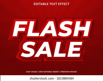 plantilla de estilo de texto de venta flash con concepto de fuente negrita para etiqueta de marca y etiqueta de promoción