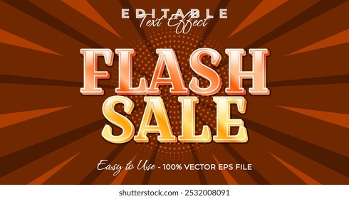 Flash Sale typography stylish editable text effect