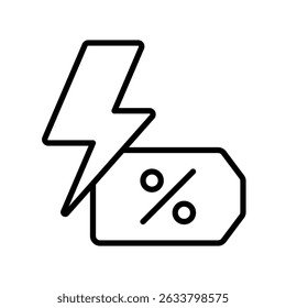 Flash Sale Vector for Black Friday Limited Time Offers. Speedy discount illustration, urgent shopping event, special promotion design