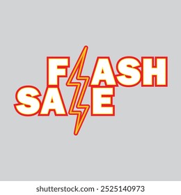 flash sale vector isolated sticker icon illustration