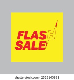 ilustração do ícone de adesivo isolado do vetor de venda flash