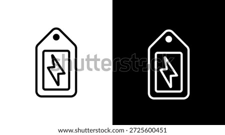 Flash Sale White Icon Set Vector