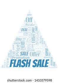 Flash Sale Word Cloud. Wordcloud Made With Text.