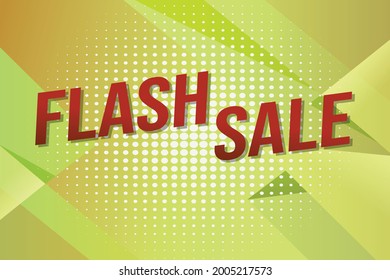 Flash sale word concept vector illustration with lines 3d style for social media landing page, template, ui, web, mobile app, poster, banner, flyer, background, gift card, coupon, label, wallpaper