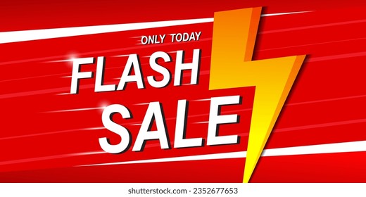 Flash Sales banner template design for social media and website. Special Offer Flash Sales campaign or promotion.