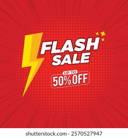 Flash Sales banner template design for social media and website. Super Sale promotional sticker template.
Flash sale mnemonic with discount. Flash sale 70% off. flash sale poster. 50% off. 60% off.