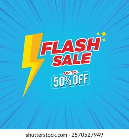 Flash Sales banner template design for social media and website. Super Sale promotional sticker template.
Flash sale mnemonic with discount. Flash sale 70% off. flash sale poster. 50% off. 60% off.