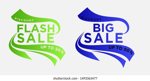 flash sales banners with modern dynamic liquid cellular concepts. For sale banner design templates, Flash set special offers and discounted banner sales