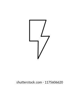 Flash sign icon. Element of image sign for mobile concept and web apps illustration. Thin line icon for website design and development, app development. Premium icon