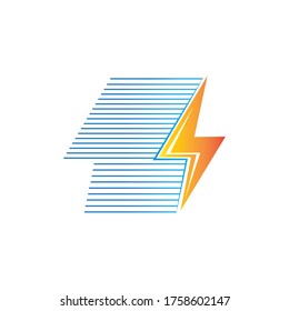 flash solar logo design template
