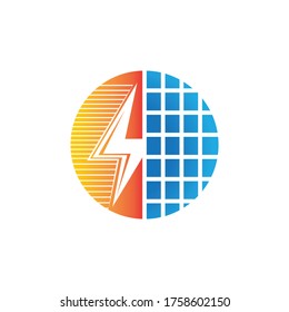 flash solar logo design template
