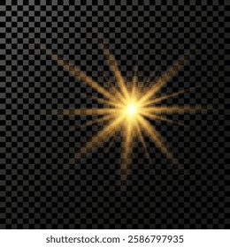 flash, star, gold color, abstraction