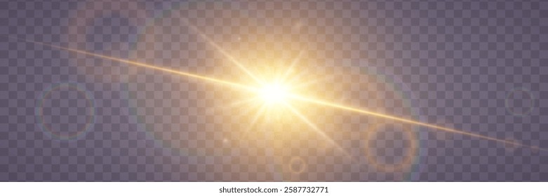 A flash of star and light, a glare of rays.